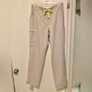 Figs SET - Rafaela scrub top sz small + yola skinny scrub pants sz med  - Slate